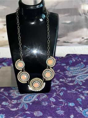 Boho Circle Fashion statement necklace